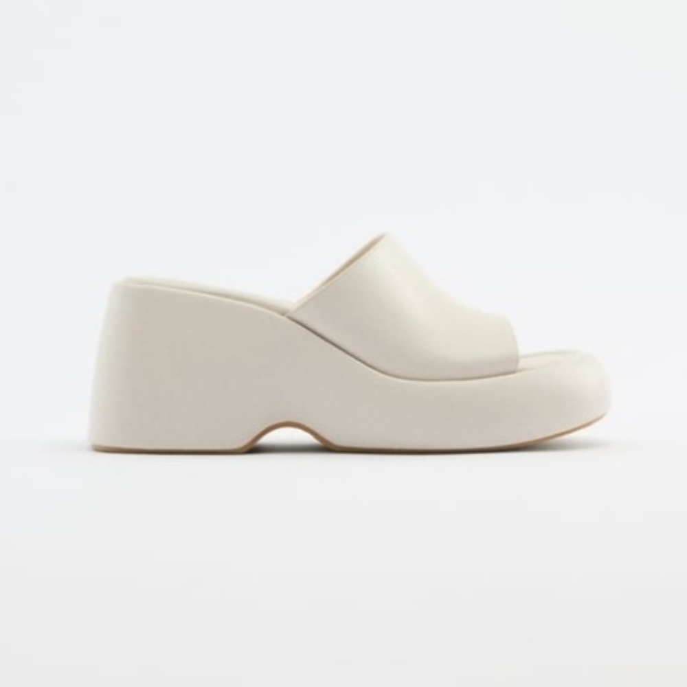 ZARA chunky wedge sandals